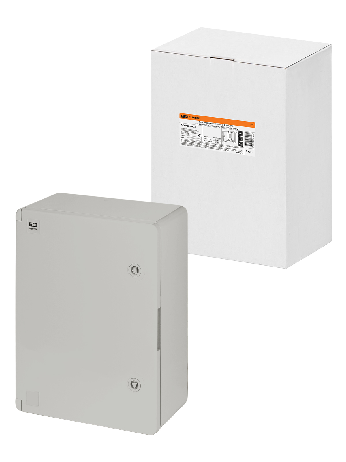 Cutie din plastic ЩМП-0-4, ABS, IP65, de la -45 până la +75 °C, suspendată, (400x300x210) TDM