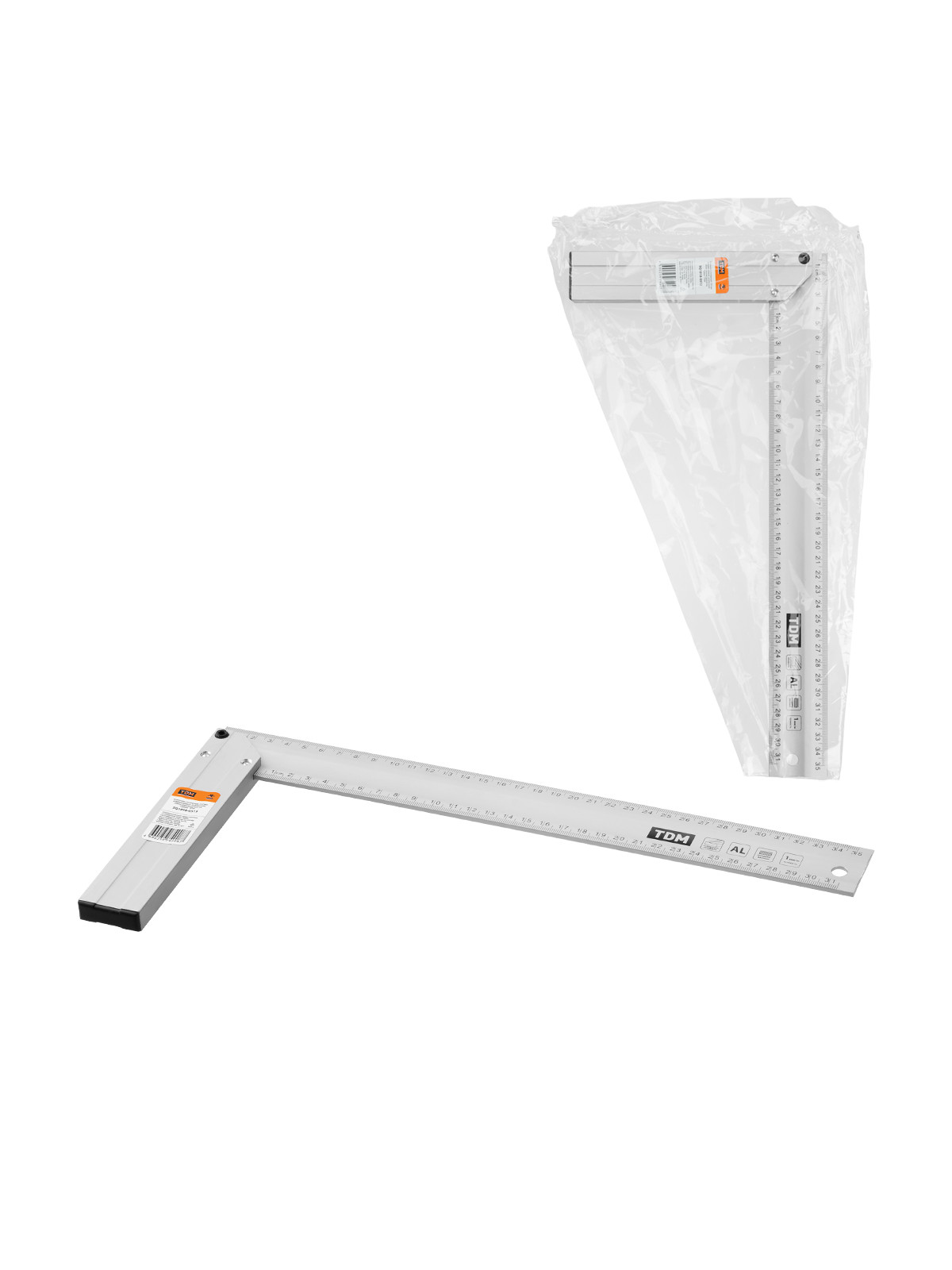 Echer de tâmplărie 350 mm aluminiu, întărit, mâner ușor, „Rubin” TDM