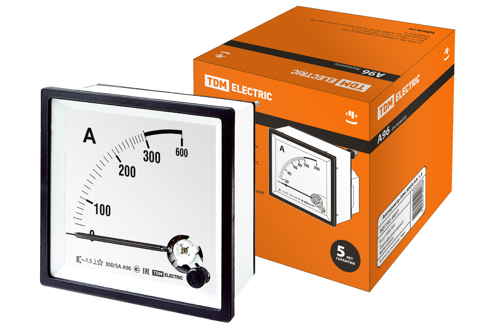 Ampremetru A96 300A/5A-1,5 TDM