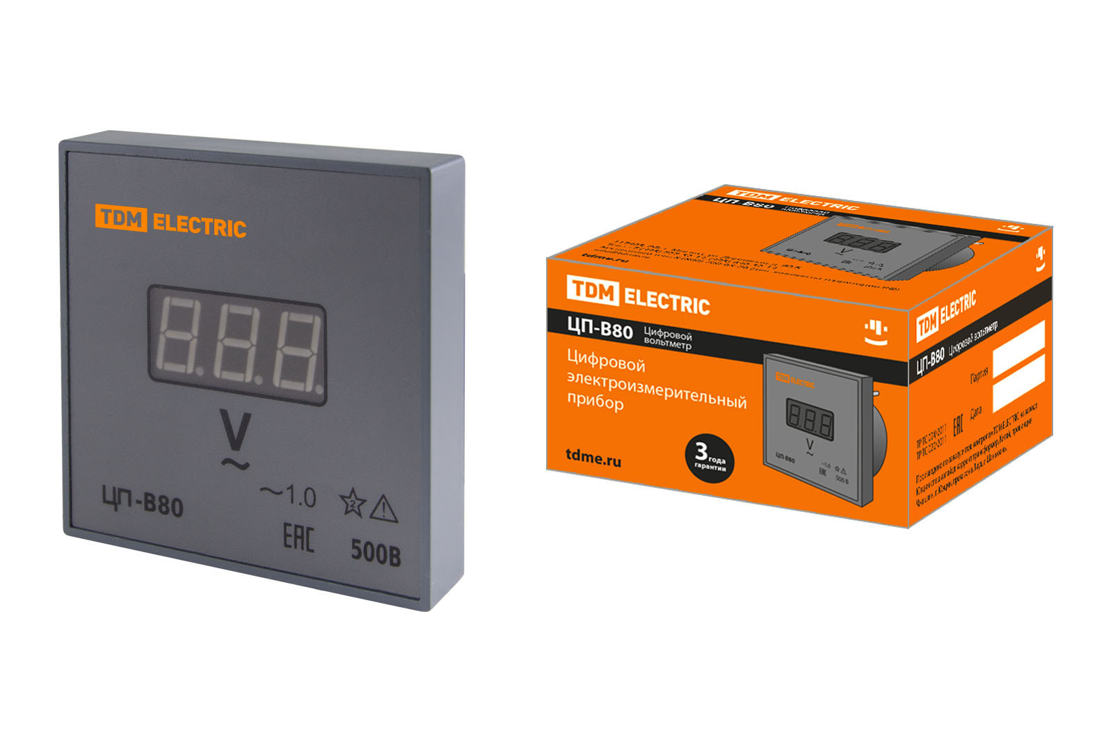 Volmetru digital CP-V80 500V-1,0 (fără verificare) TDM