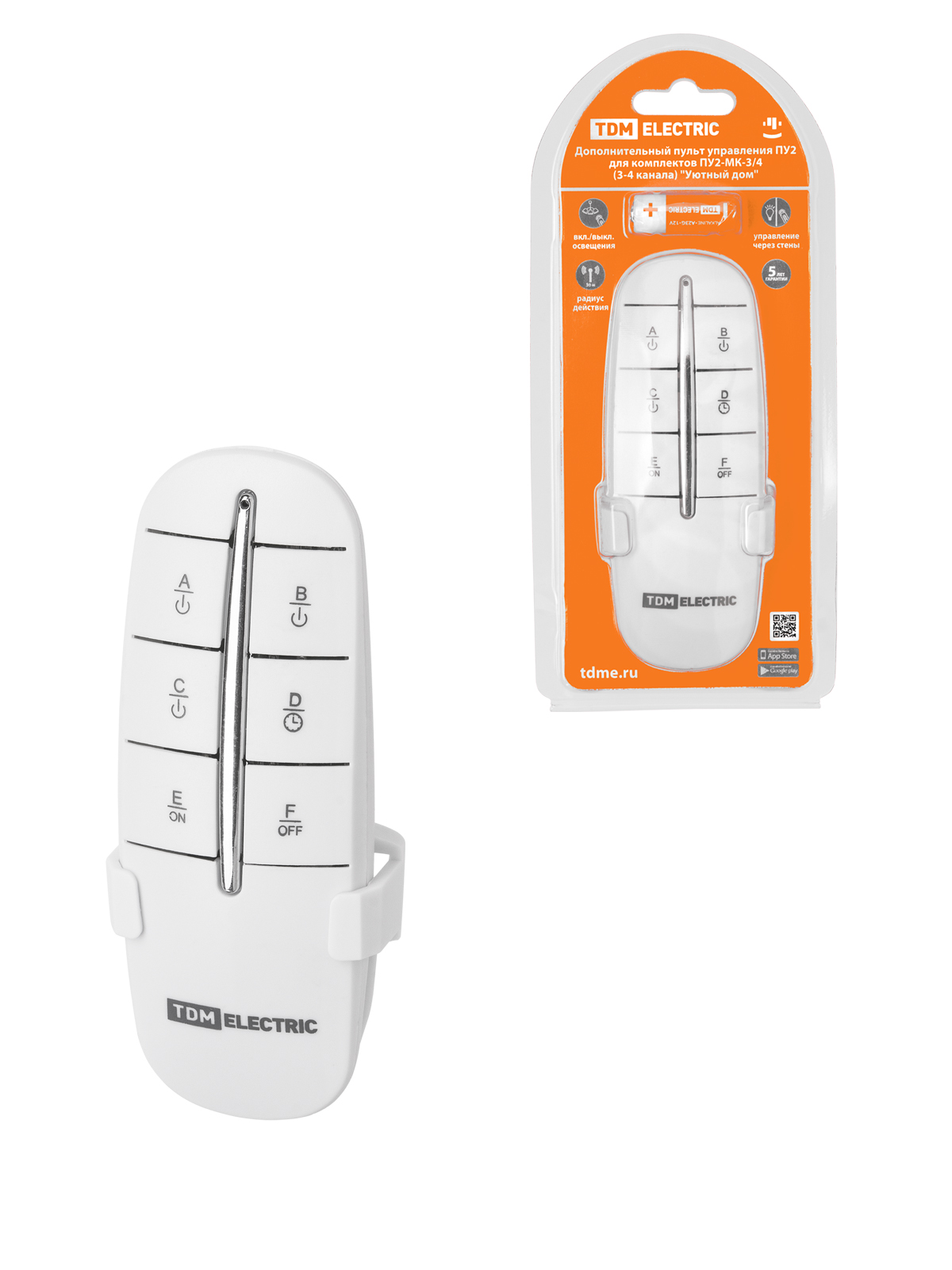 Telecomandă suplimentară de control PU2 pentru seturi PU2-MK-3/4 (3-4 canale) "Cozy Home" TDM