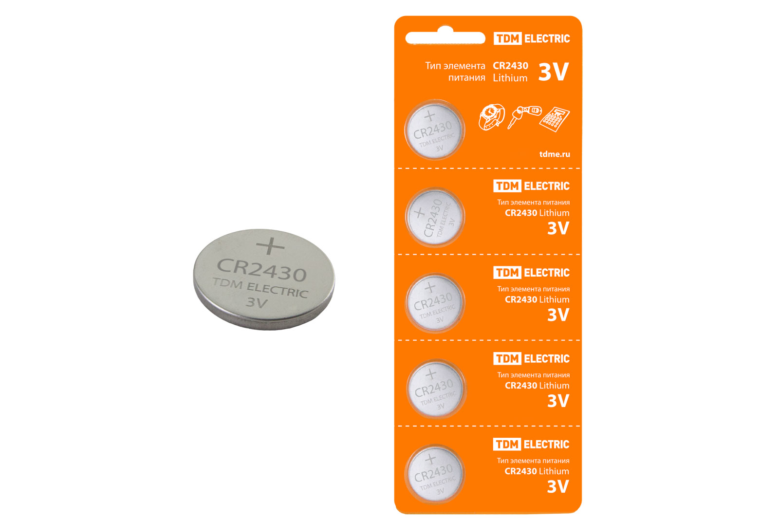 Element de alimentare CR2430 Lithium 3V BP-5 TDM(SQ1702-0030)