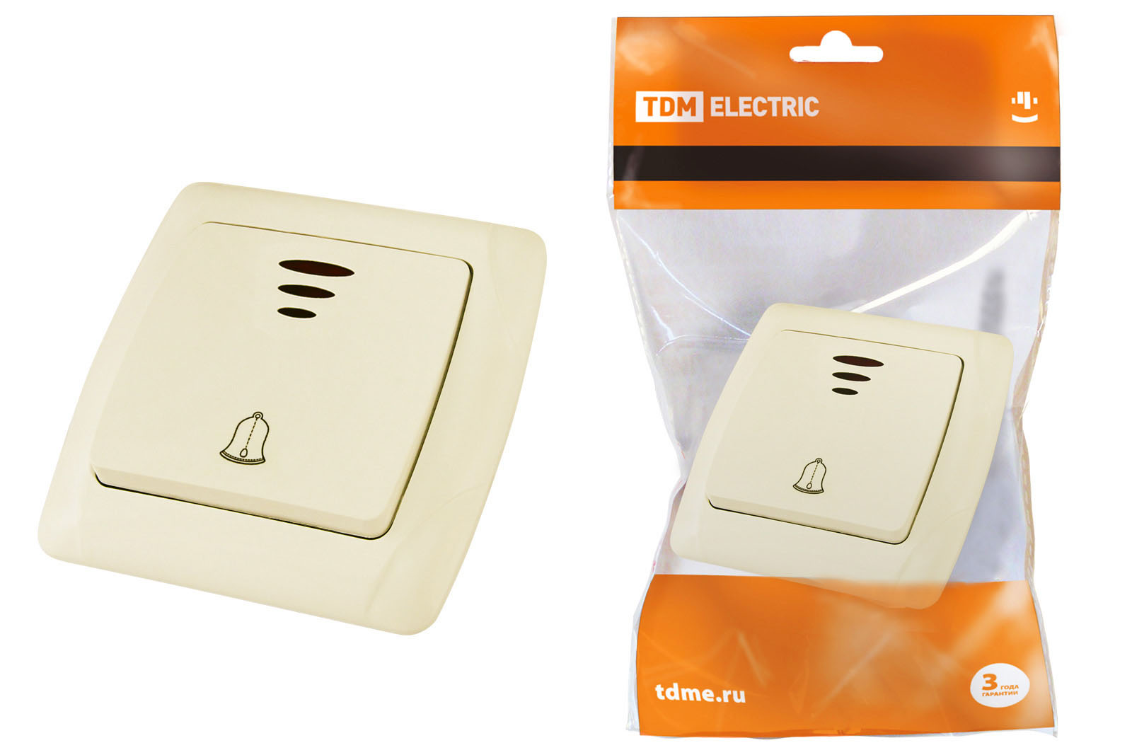 Buton de apel cu iluminare 6A sl.kост "Онега" TDM