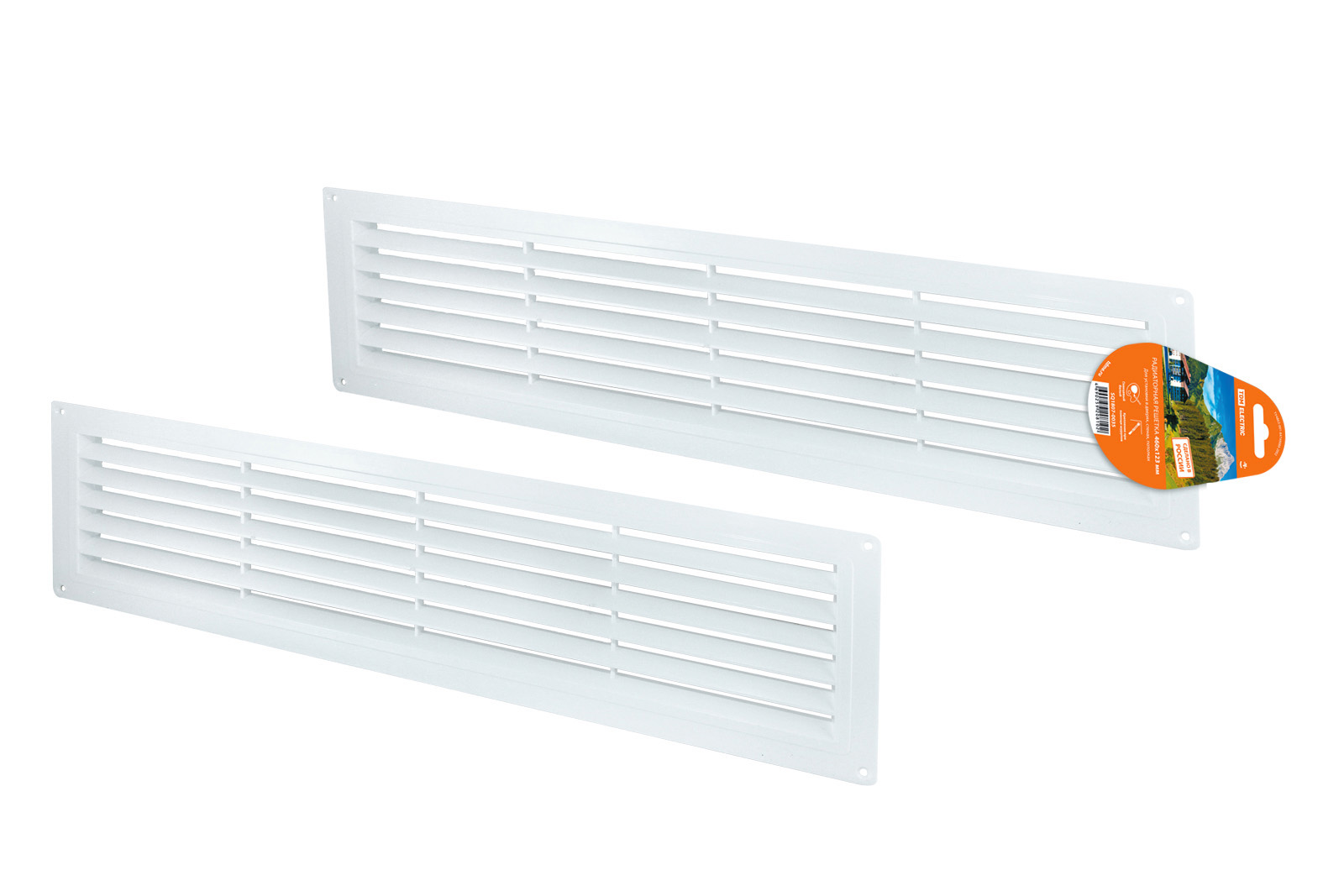 Grilă radiator, albă, 460х123 TDM