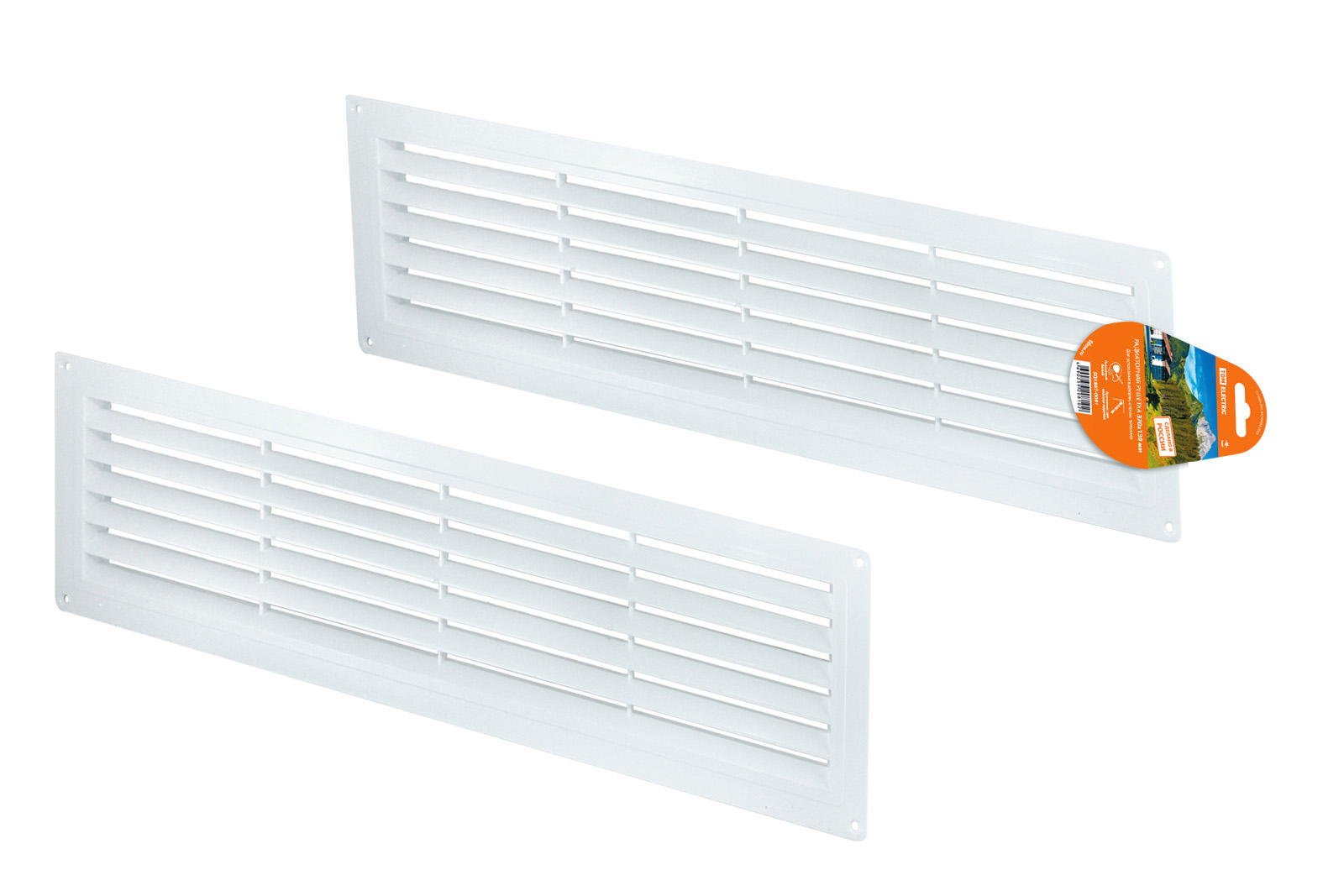Grilă radiator, albă, 370х130 TDM