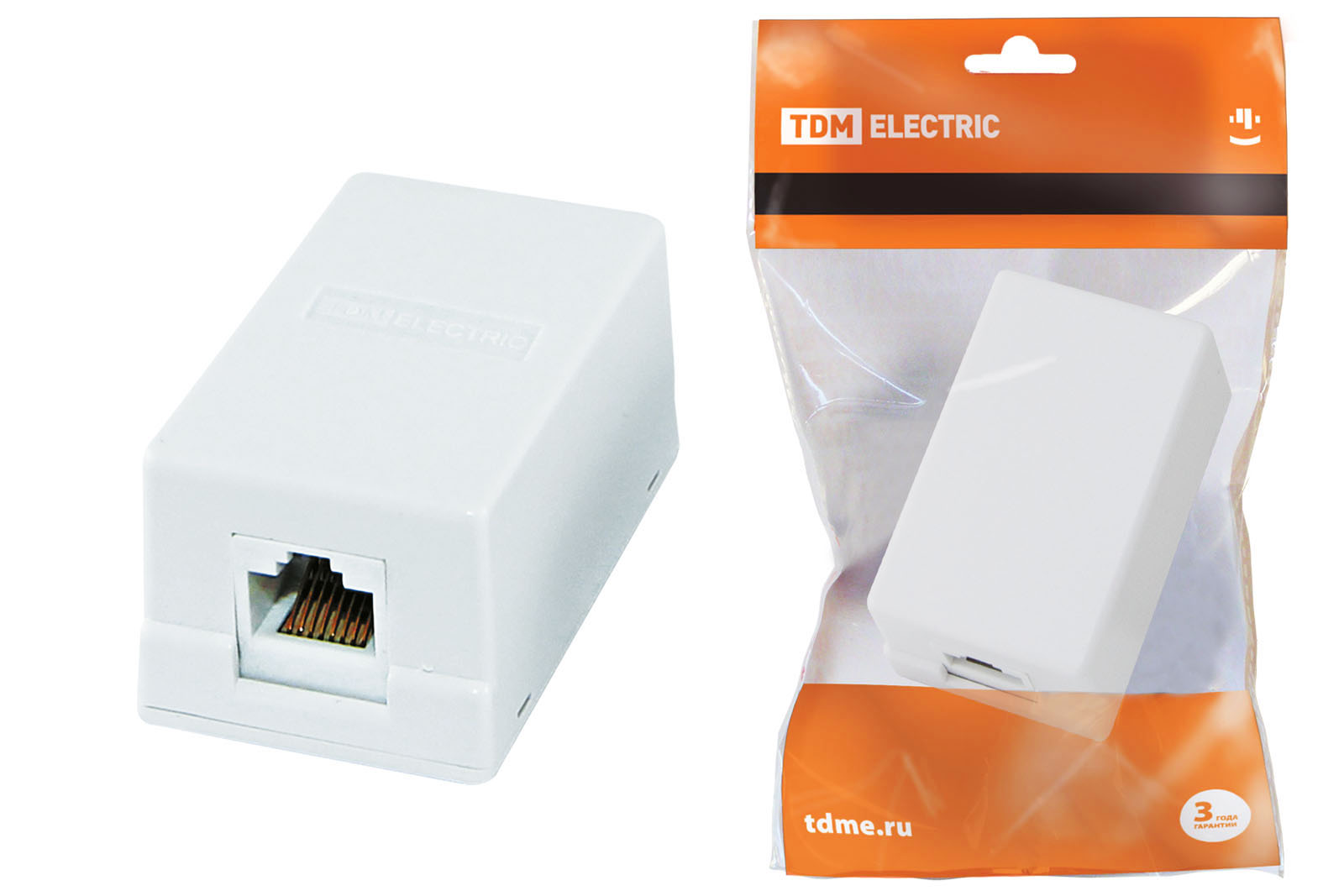 Компьютерная розетка 1xRJ-45 TDM(SQ1809-0003)