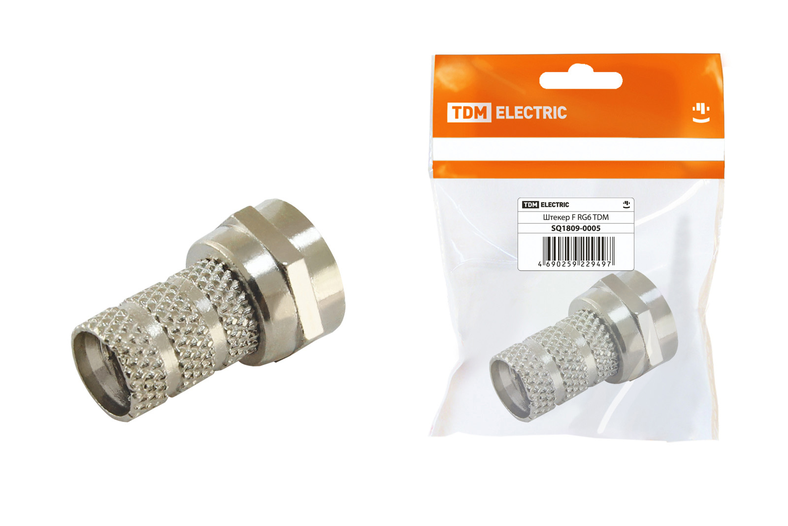 Conector F RG6, ambalaj individual TDM