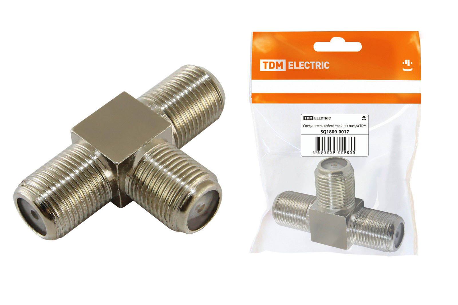 Conector cablu triplu cu prize, ambalaj individual TDM