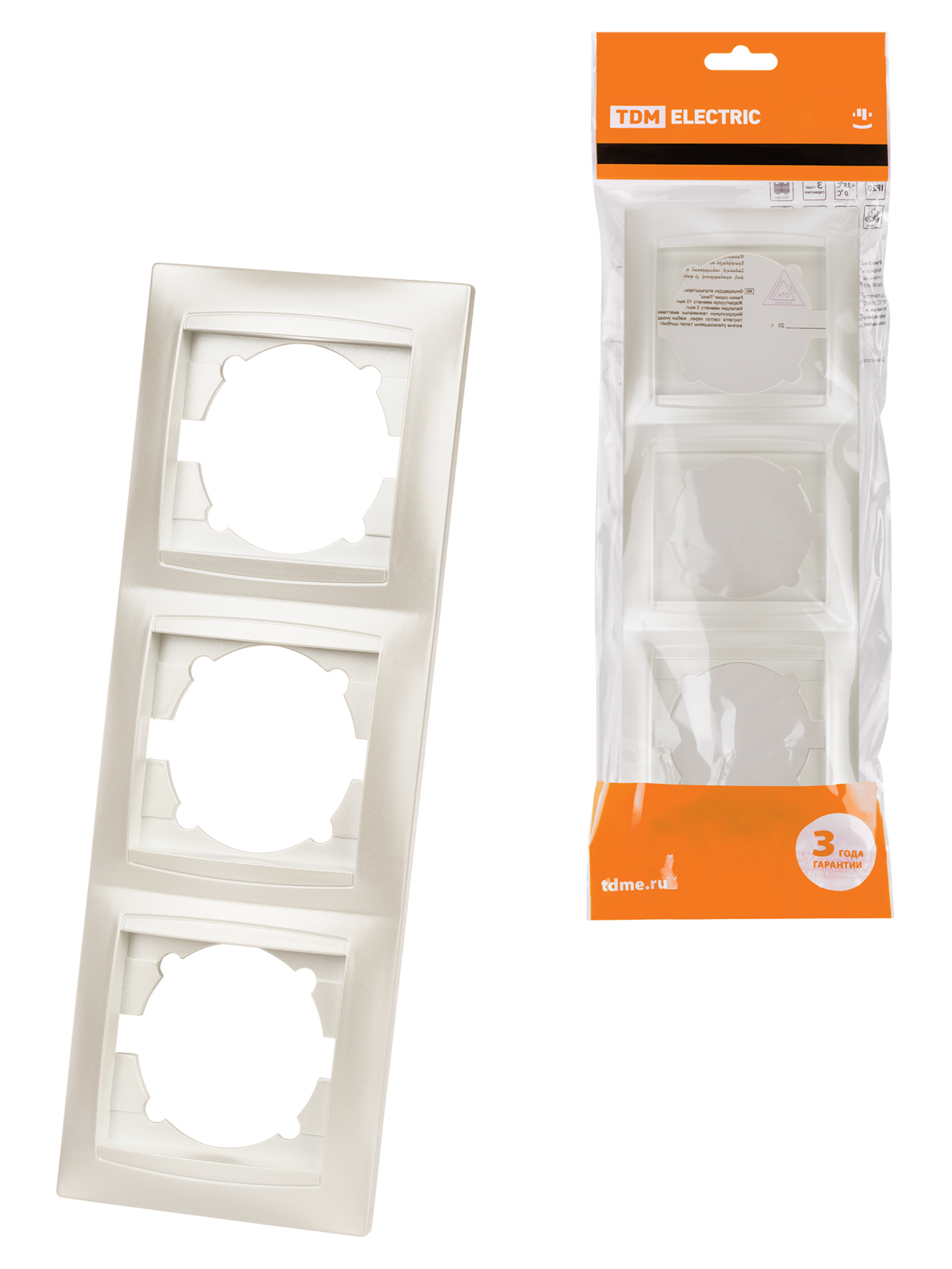Cadru cu 3 posturi vertical perlat "Lama" TDM