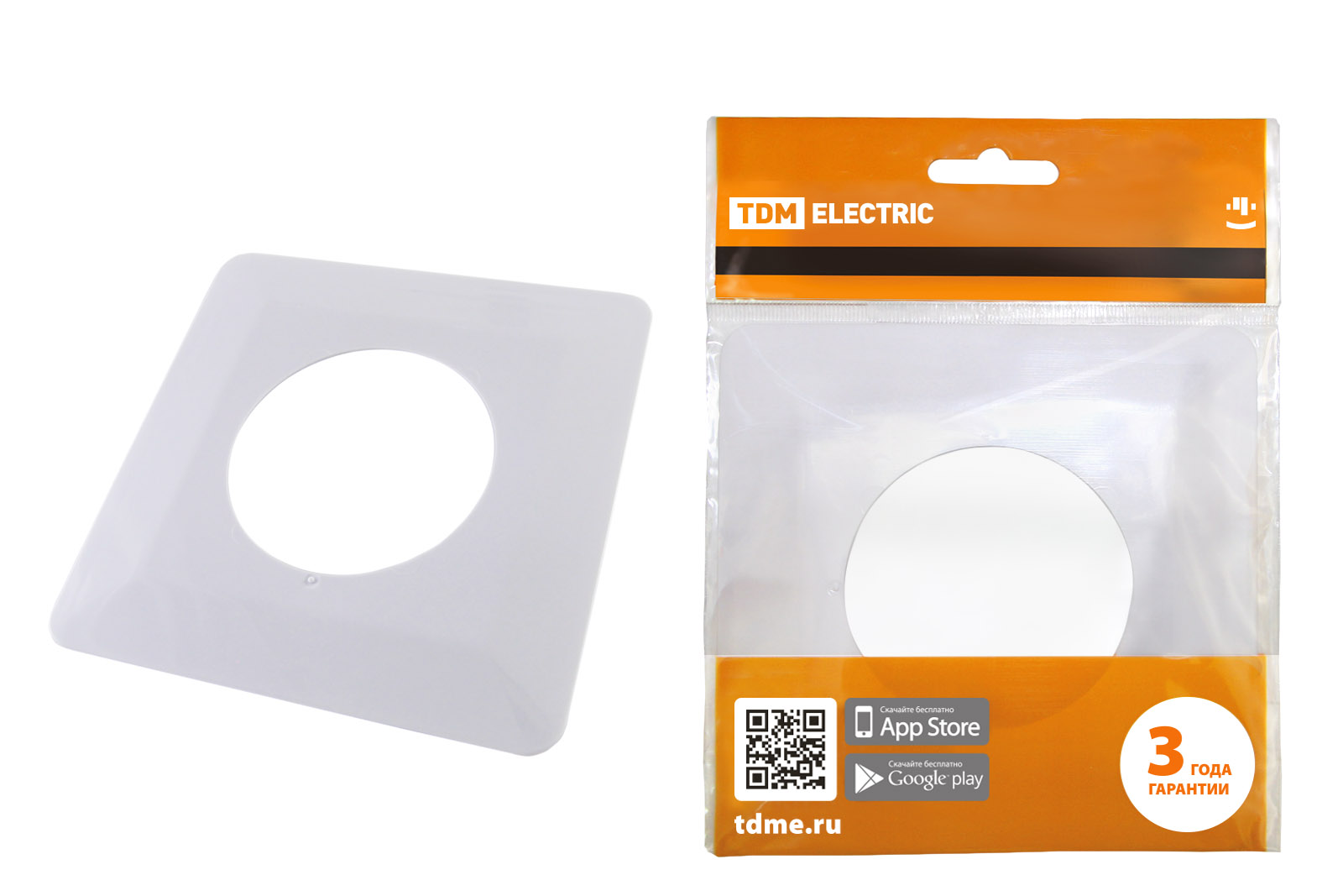 Ramă de protecție unică pentru întrerupătoare sau prize pentru protecția tapetului 130x130 mm, albă TDM