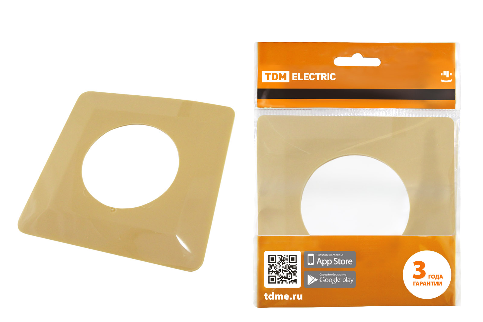 Ramă de protecție unică pentru întrerupătoare sau prize pentru protecția tapetului 130x130 mm, os de fildeș TDM