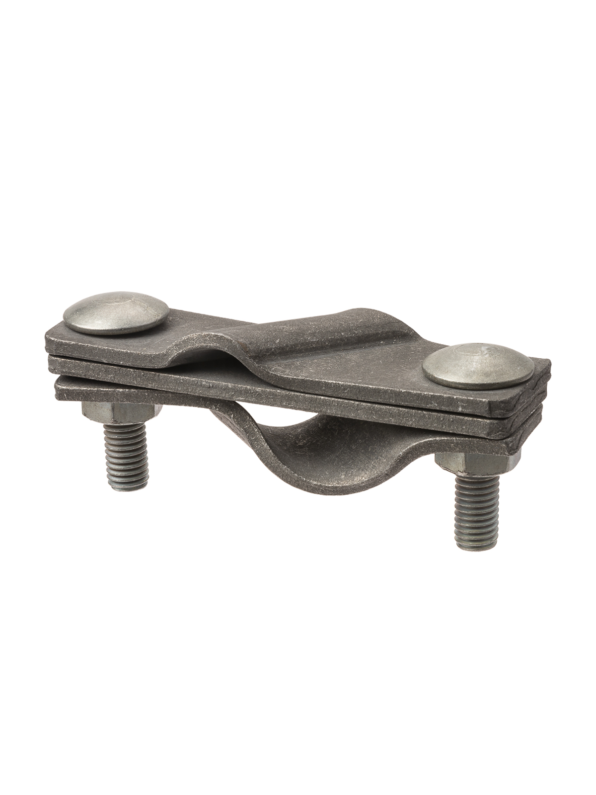 Clema diagonală cu 2 șuruburi ZDSGO95, tijă D16 – bandă 4×40 mm/țiglă 25‑95 mm² TDM