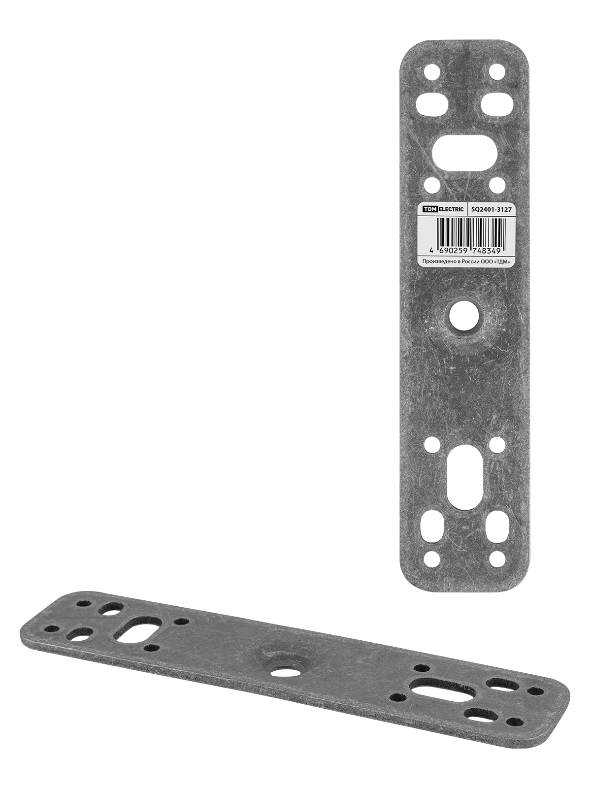 Placă de montaj 170×40 mm pentru tijă izolatoare, M8, termodifuziune TDM