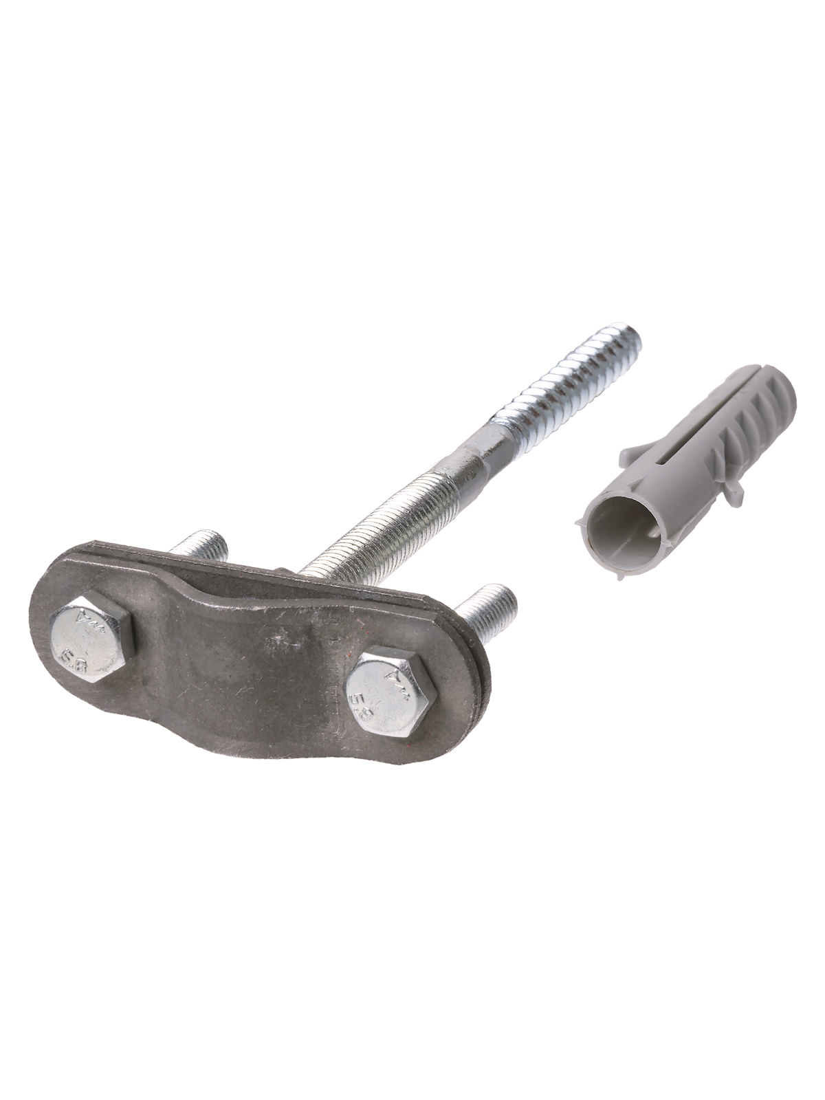 Montaj receptor de fulger pe perete cu diblu, lungime 160 mm, Ø16-20 mm, zincat la cald TDM