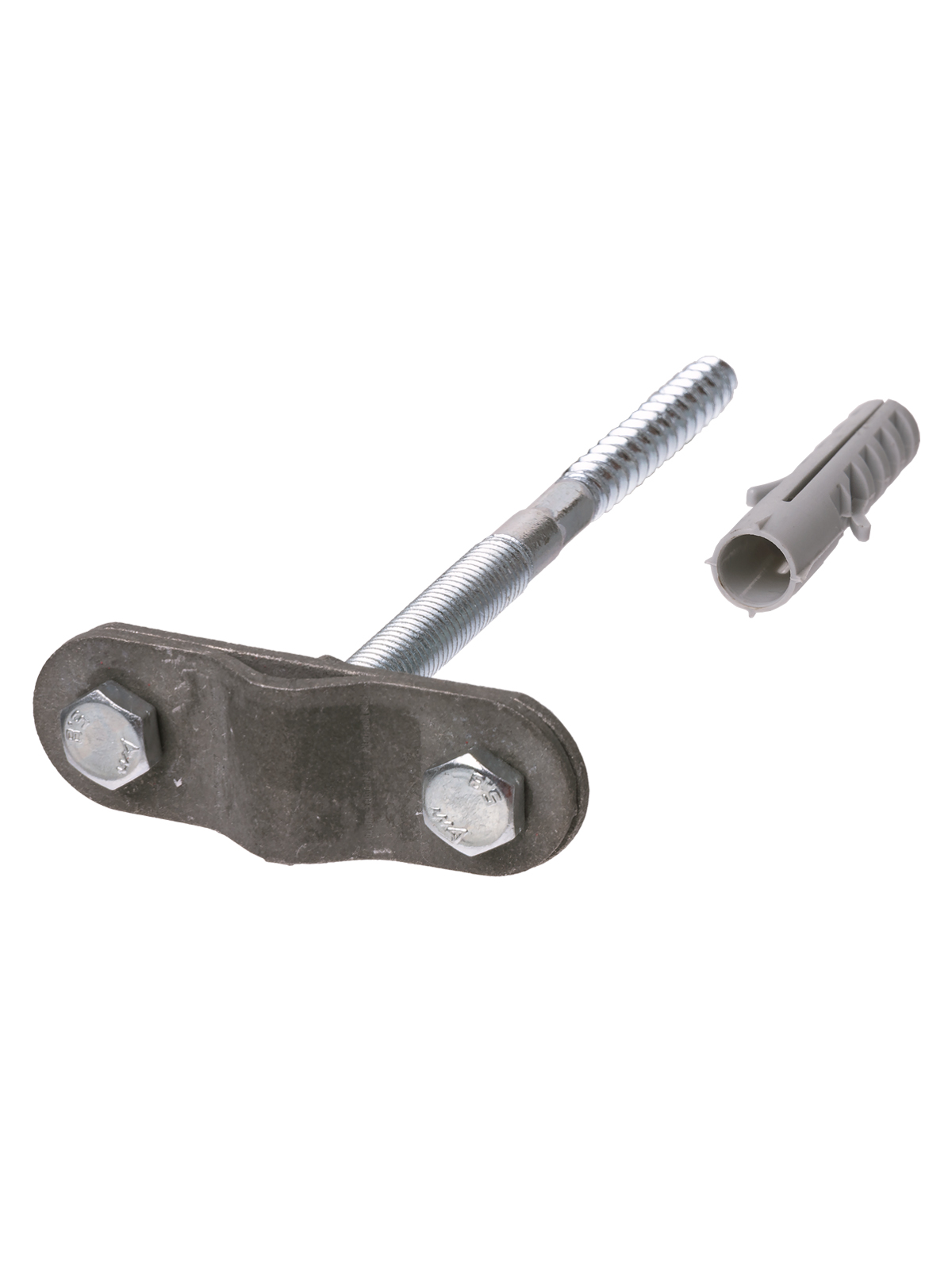 Suport de fațadă pentru tijă Ø6-10 mm, lungime 160 mm, diblu, clemă din oțel, termodifuziune TDM