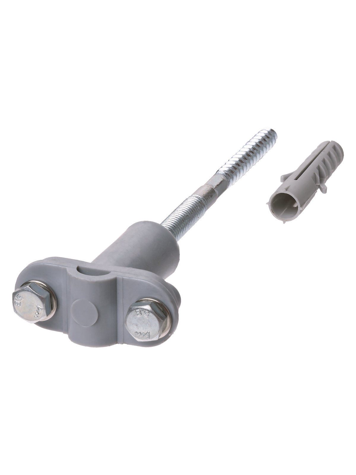 Suport fațadă montat pentru tijă Ø6-10 mm lungime 120 mm, diblu, clemă polimerică TDM