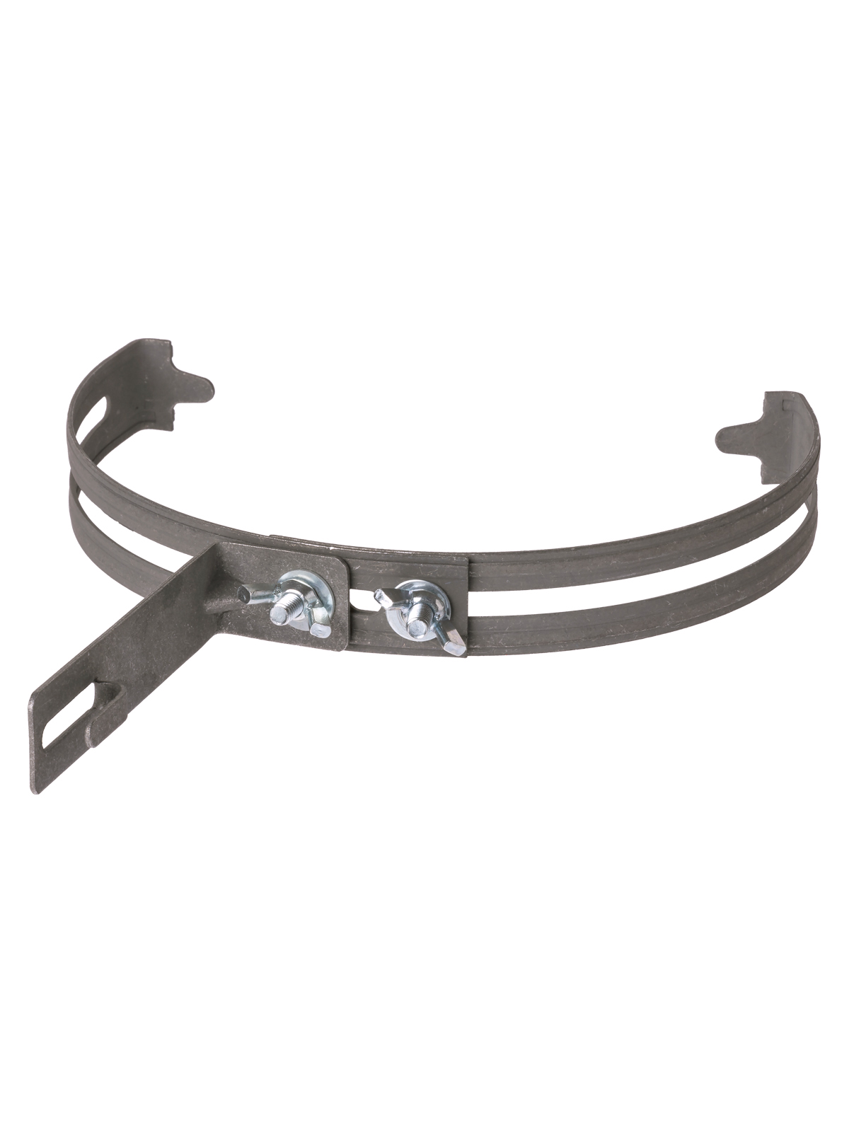 Suport reglabil Ø130‑240 mm pe con rotund, pentru tijă Ø6‑10 mm, cârlig din oţel, termodif. TDM