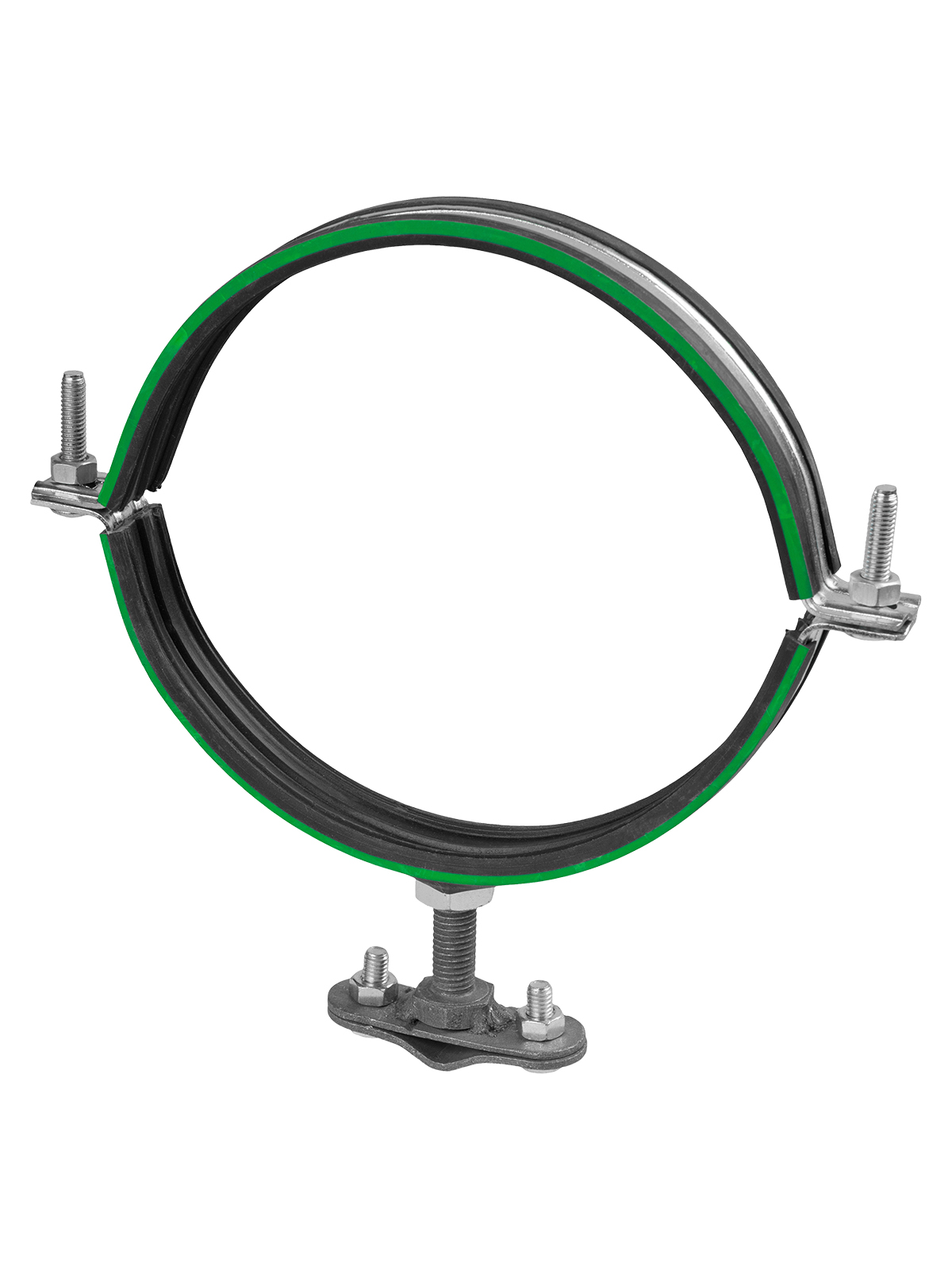 Suport clemă cu garnitură de cauciuc Ø139-144 mm, pentru tijă Ø6-10 mm, clemă de oțel, termodif. TDM