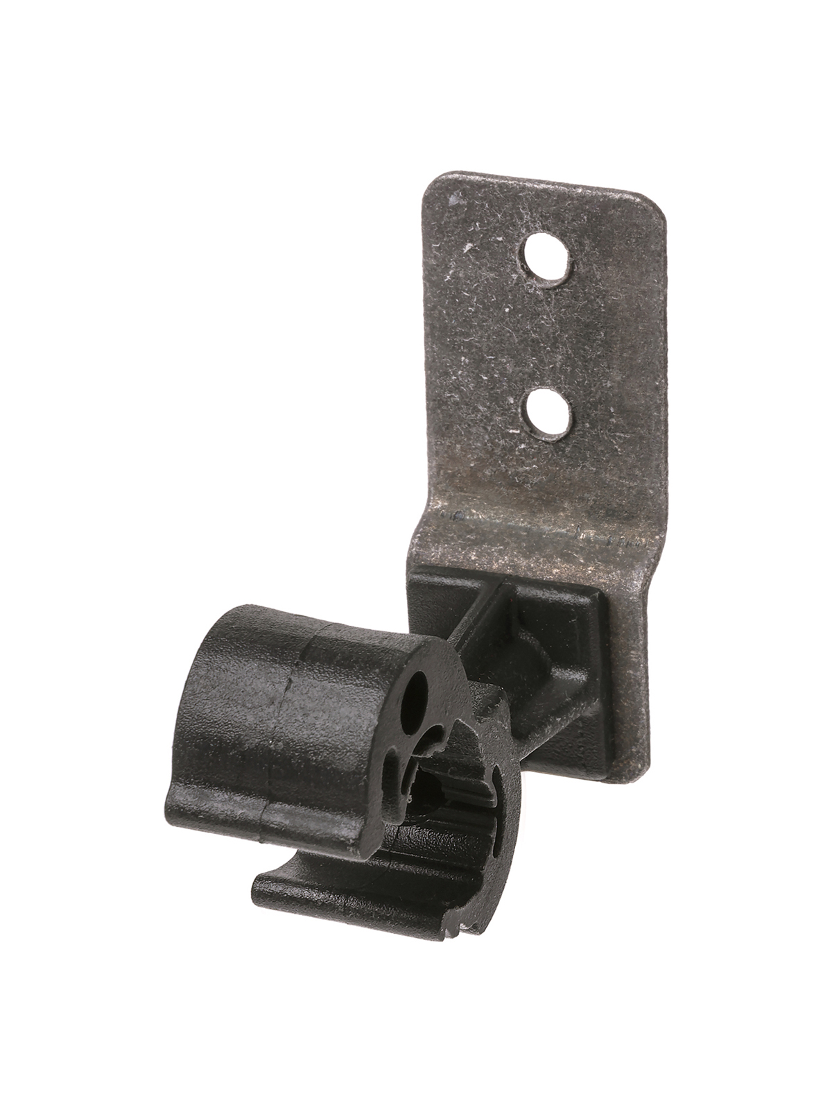 Suport pentru ţiglă, fixare din polimer cu clic pentru tijă Ø8‑10 mm, bază 58 mm, zincat la cald TDM