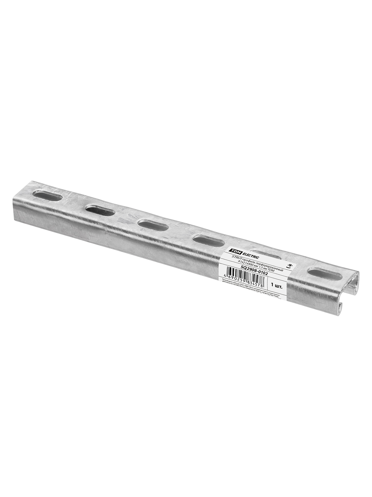 STRUT-profil perforat 41x21x400 mm 1,5 mm TDM