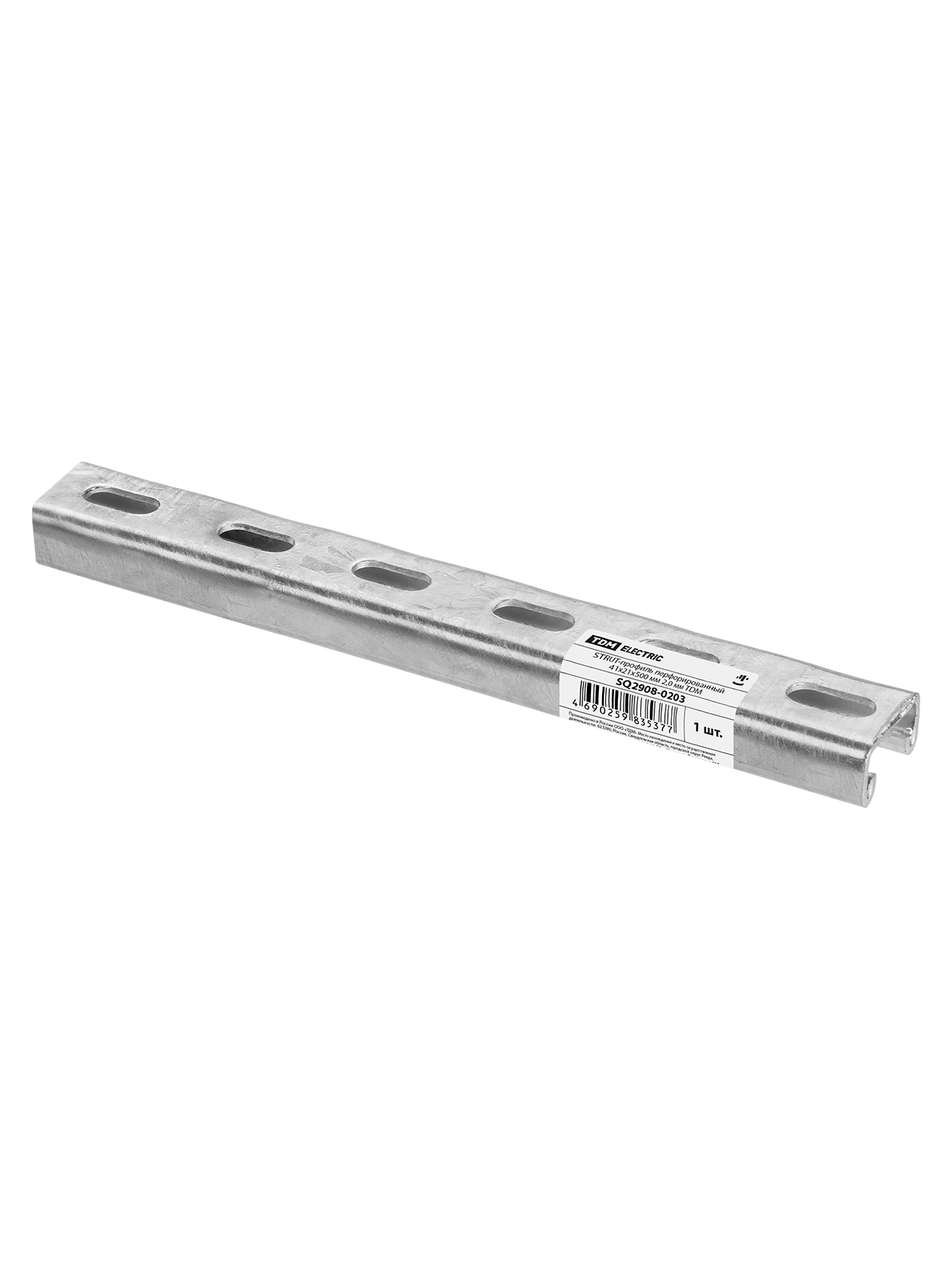 STRUT-profil perforat 41x21x500 mm 2,0 mm TDM