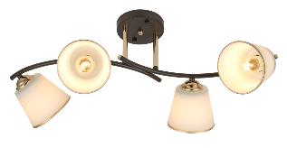 Lustru 4 becuri E27*4*40W L650*W330*H250 Coffee/Gold (TR0370-0317)
