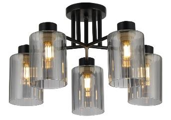 Люстра 5 рожка Е27*5*40W Ø510*H245 Smoky/Gray (TR0370-0323)