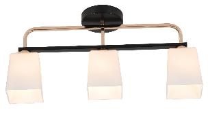 Lustră 3 brațe E27*3*40W L530*W100*H230 Negru/Aur (TR0370-0325)
