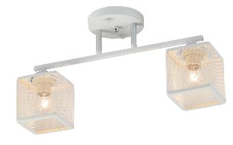 Lustru cu 2 becuri E27*2*40W L395*W120*H215 Alb mat/Chrome (TR0370-0331)