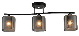 Lustră 3 brațe E27*3*40W L630*W110*H220 Negru mat/Chrome (TR0370-0344)