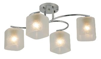 Lustră 4 brațe E27*4*40W L580*W440*H240 Chrome (TR0370-0349)