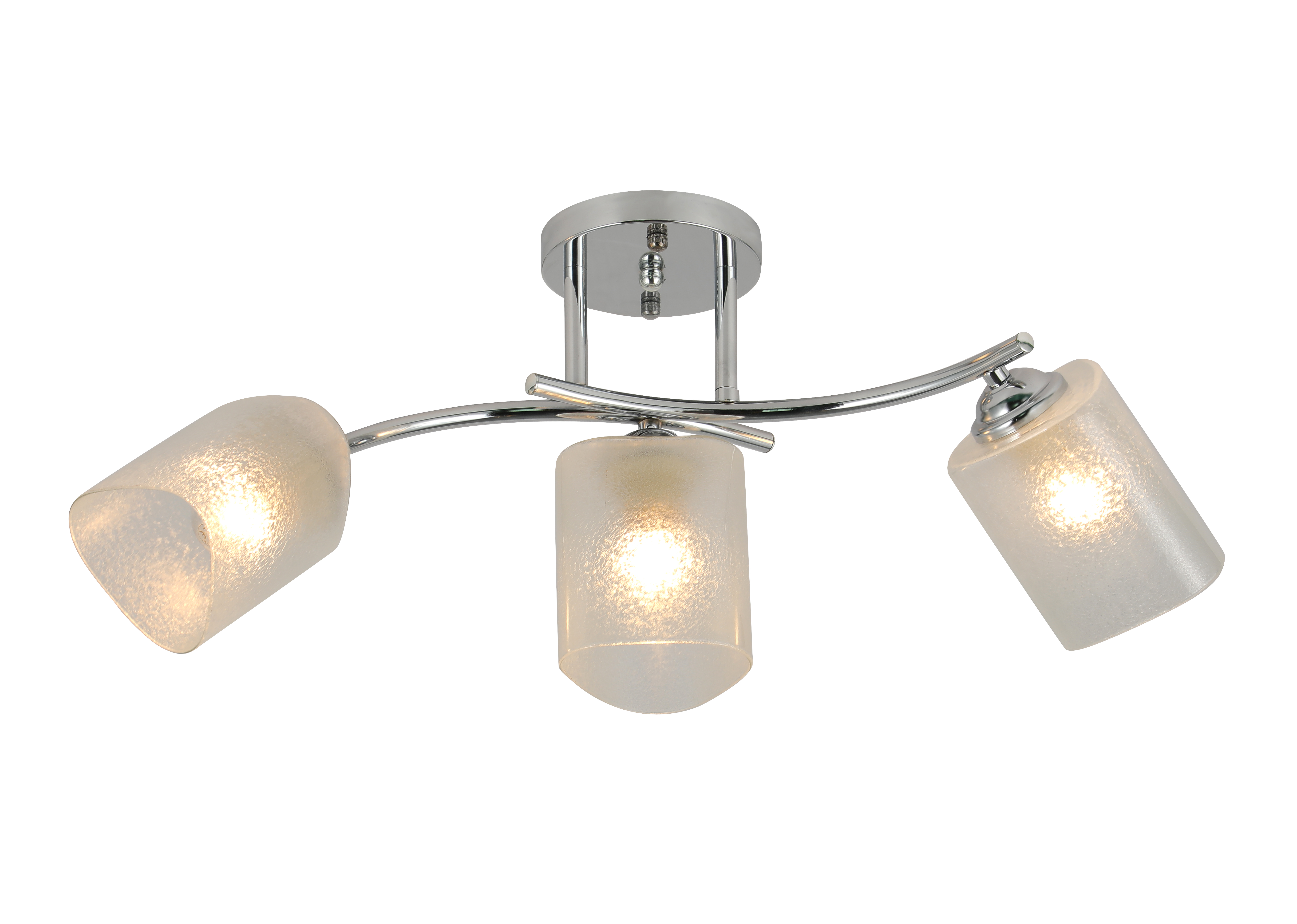 Люстра 3 рожка E27*3*40W L610*W160*250 White ice flower (tr0370-0354)