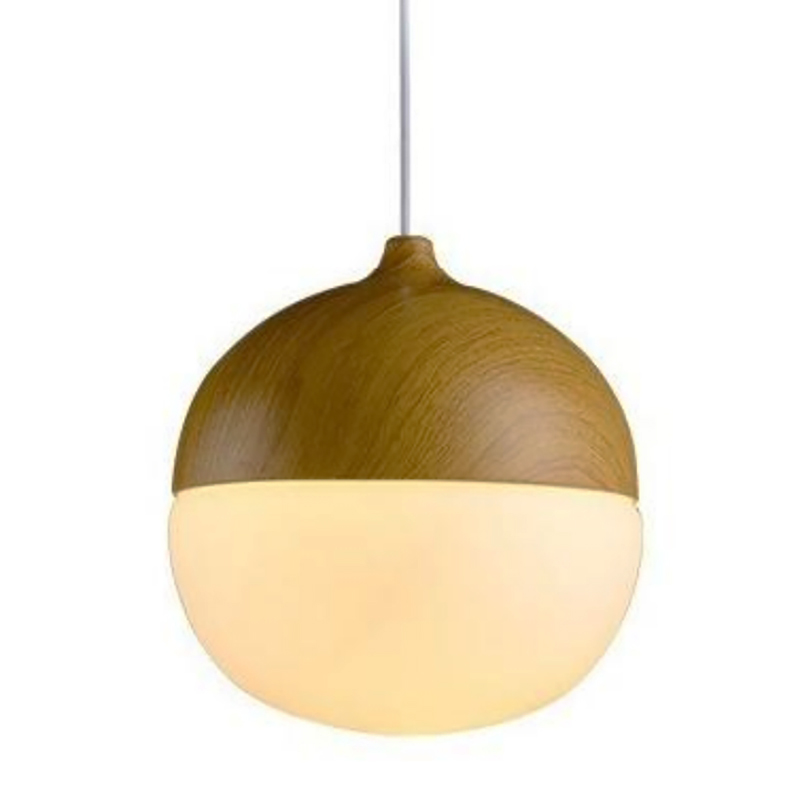 Lumină suspendată E27 85-265V Metal+Rope 35см Wooden 25*25(10)(TR0370-0857)