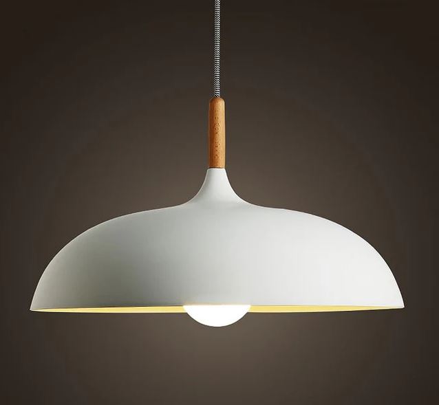 Lumină suspendată E27 85-265V Metal+Frânghie 45cm Alb (10)(TR0370-0911)
