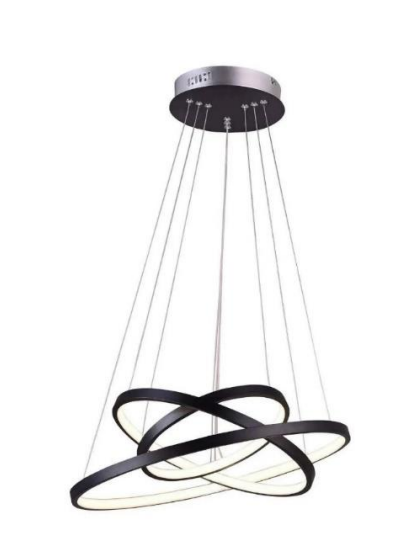 Люстра светодиодная 75W, 300*400*600 Черный (TR0370-2419)