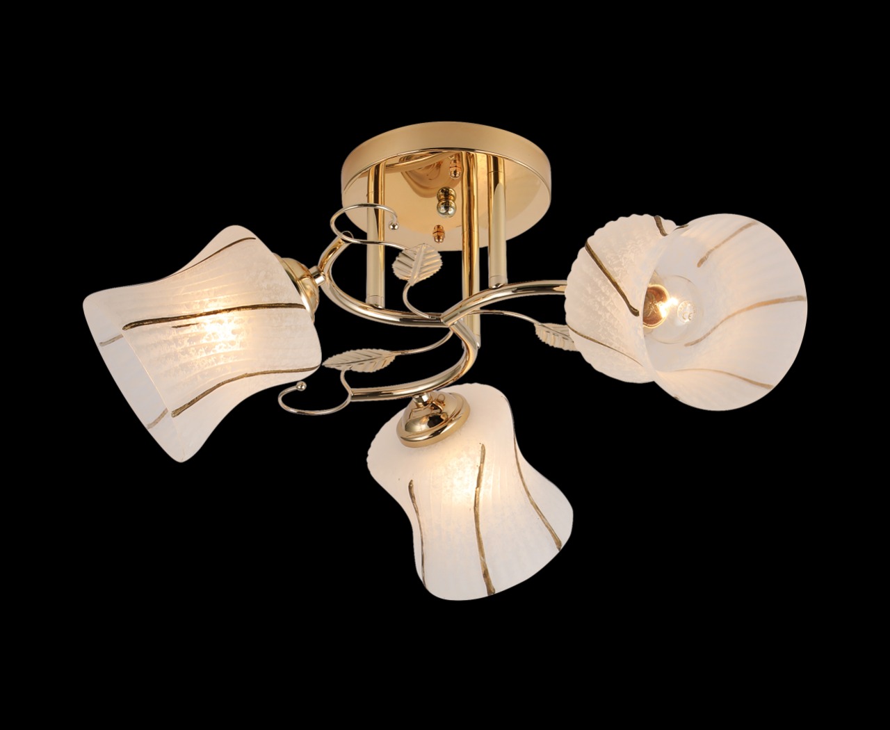 Lustră 3 brațe E27*3*40W Gold (TR0370-2505)
