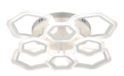 Люстра світлодіодна 64W*2 ∅640*120 3000K/6500K 2.4 G Remote White(TR0370-2564)
