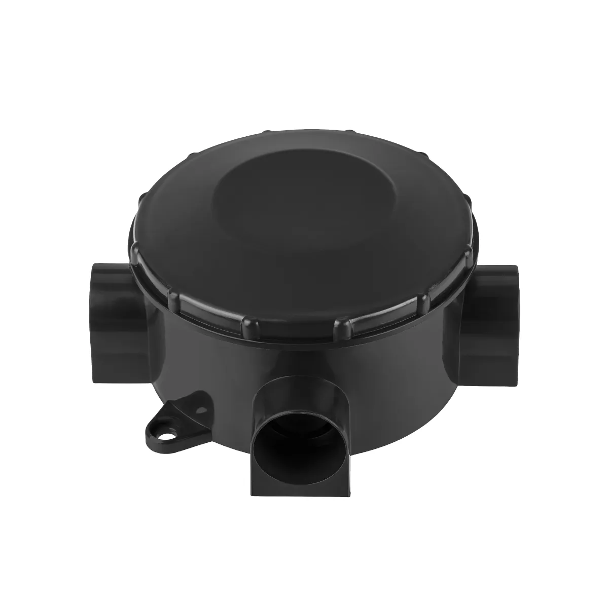Распаячная коробка ОП D80х35мм, IP42, 3-х рожковая, черная TDM(SQ1401-4044)