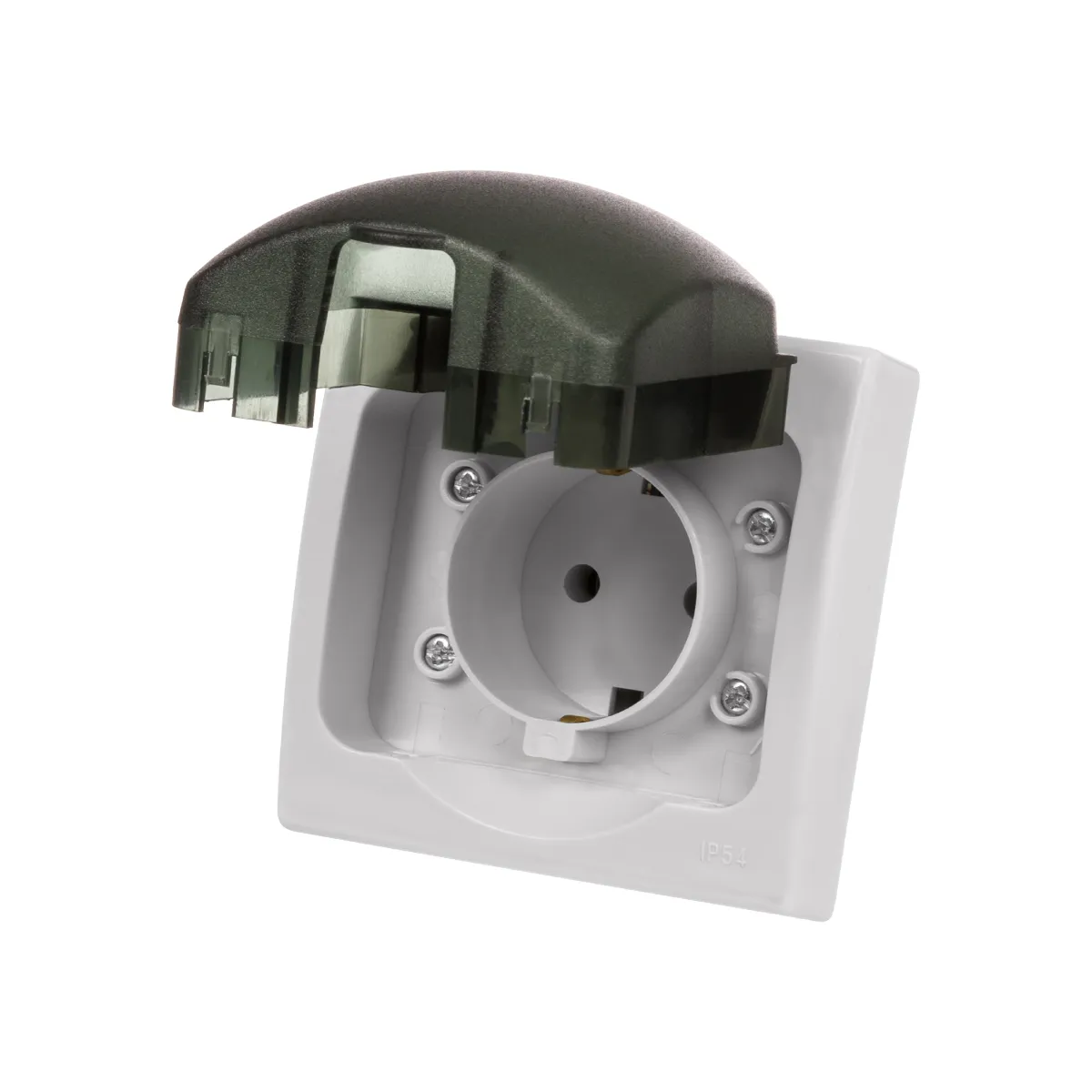 Розетка 2П+З скрытой установки IP54 16А серая "Вуокса" TDM(SQ1803-0108)