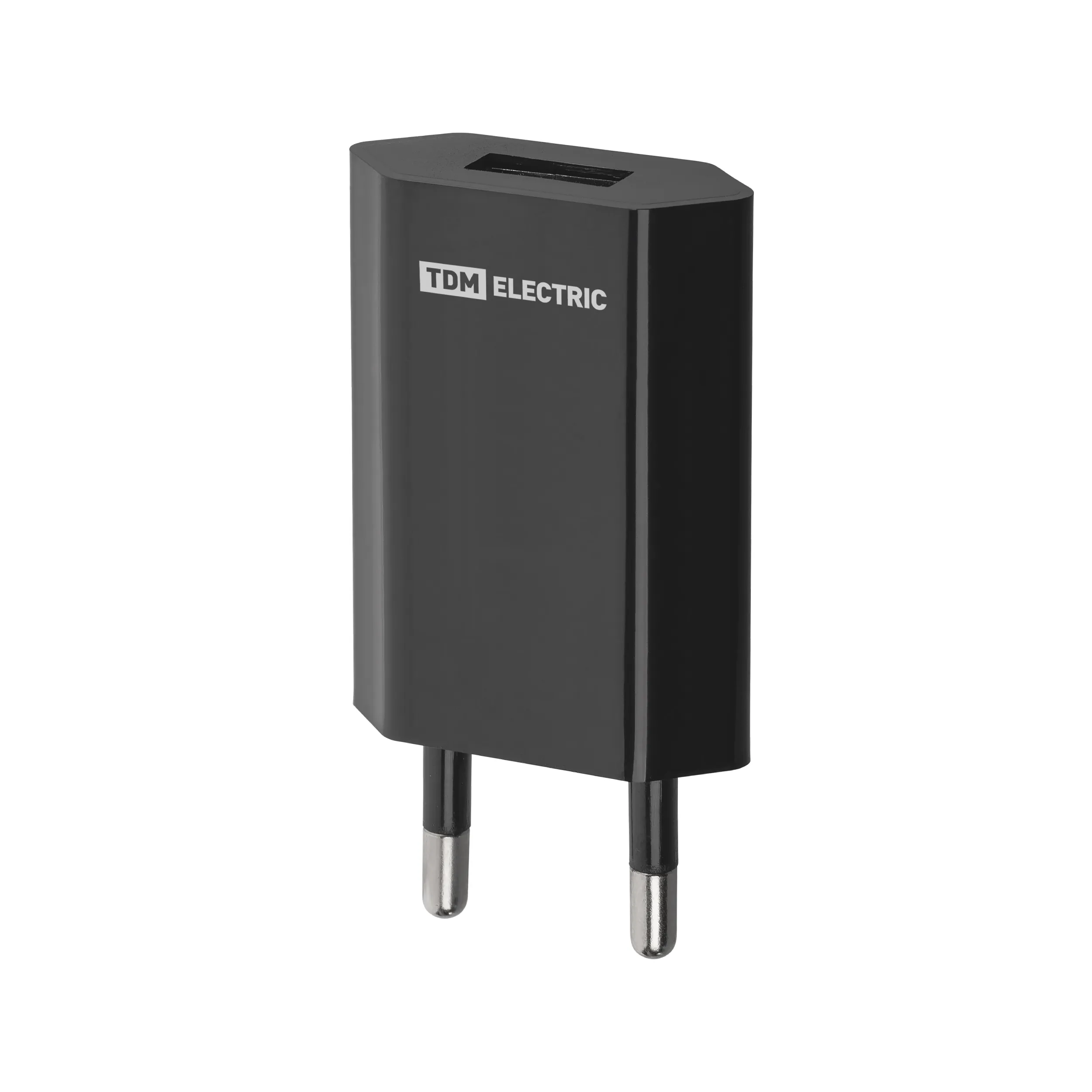 Сетевое зарядное устройство, СЗУ 2, 1 А, 1 USB, черный, TDM(SQ1810-0002)