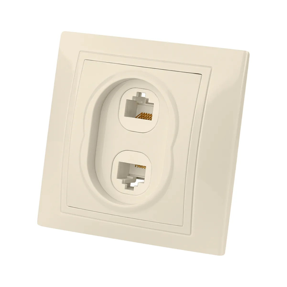 Розетка телефонная RJ11 + компьютерная RJ45 сл. кость "Таймыр" TDM(SQ1814-0123)