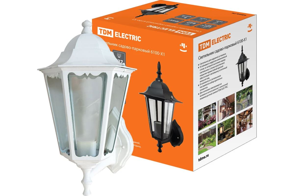 Corp de iluminat 6100-21 pentru grădină-parc hexagonal, 100W, orientat în sus, alb(SQ0330-0066)