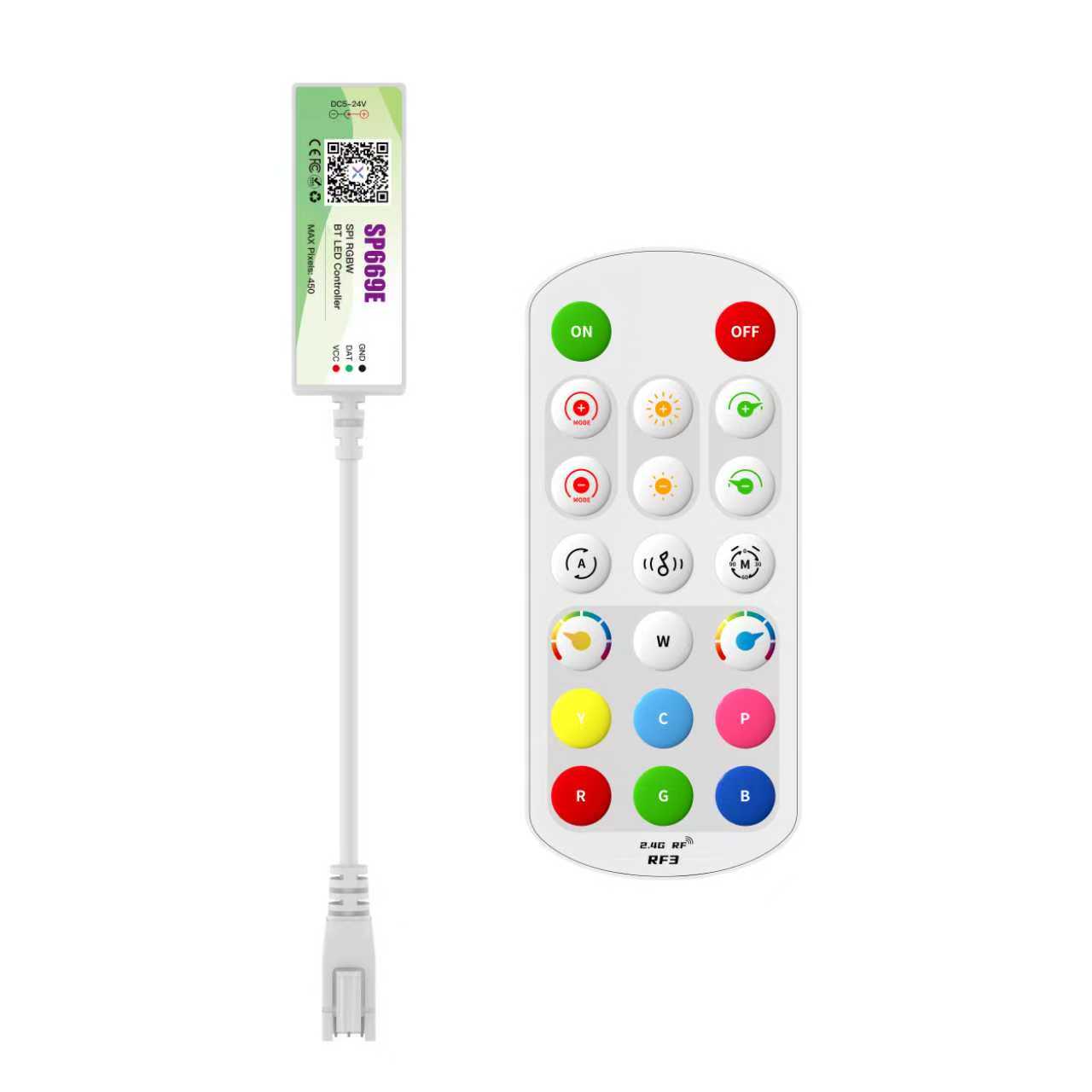 Контроллер для светодиодной адресной ленты(TR0331-2531) DC5V~24V RGBW digital bluetooth(TR0331-2533)
