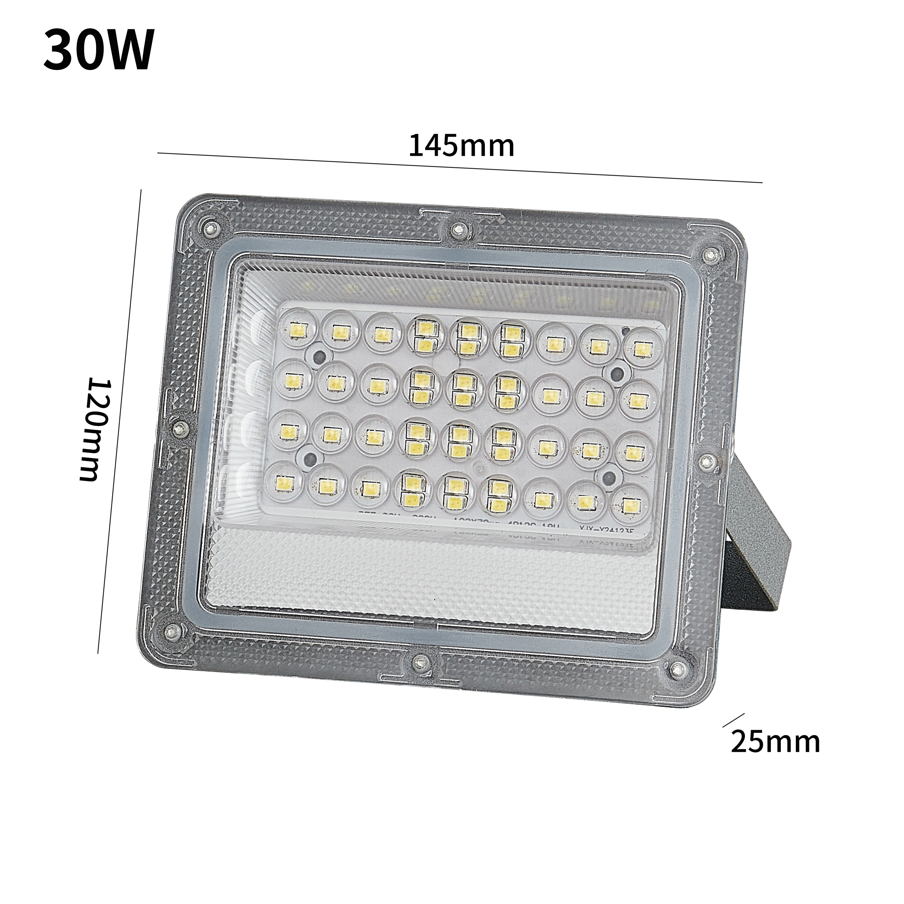 Proiector LED 30W AC85-265V 6500K 90-100LM/W, 145*120*25, Grey IP66(80)(TR0336-2601)