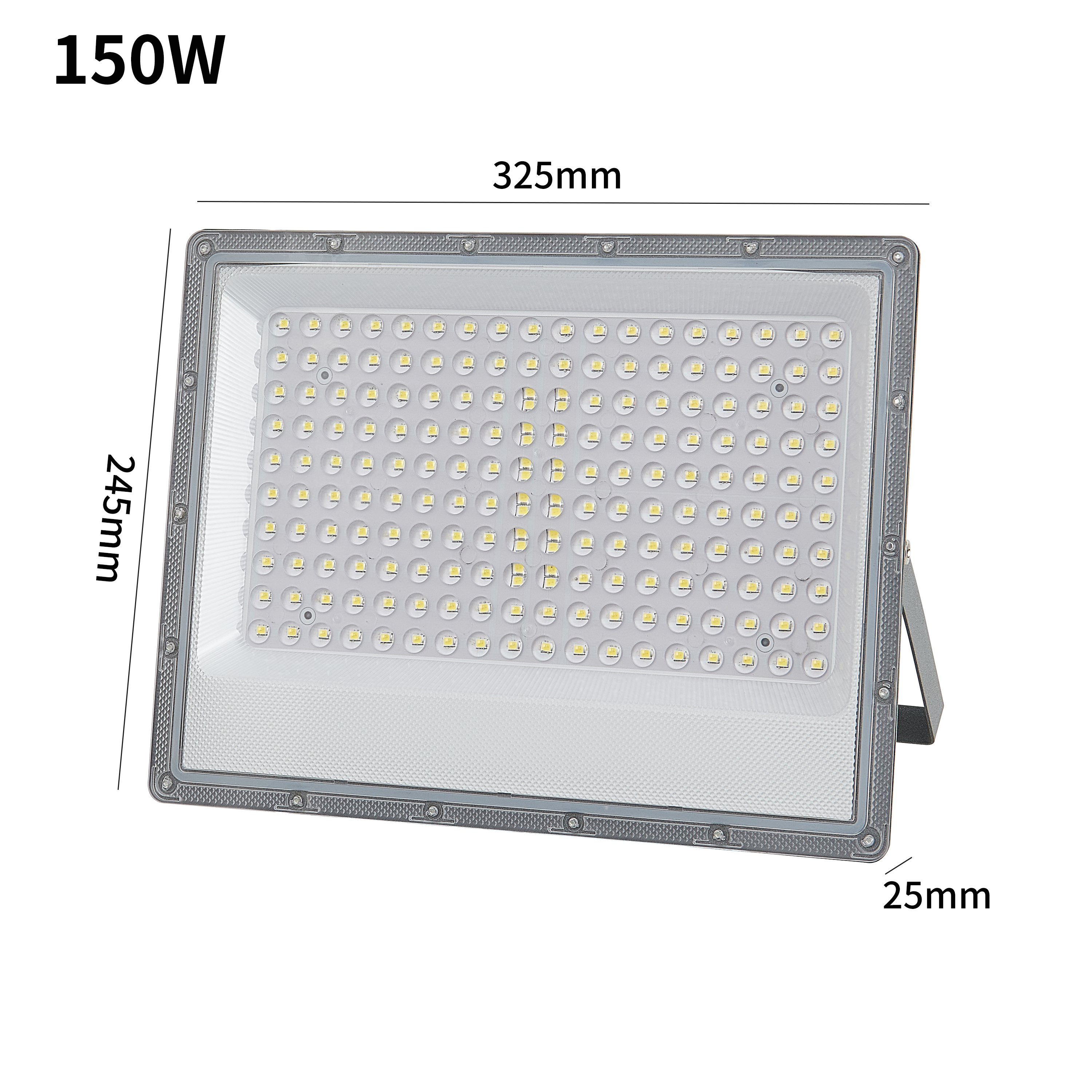 Прожектор светодиодный 150W AC85-265V 6500K 90-100LM/W, 325*245*25, Grey IP66(20)(TR0336-2604)