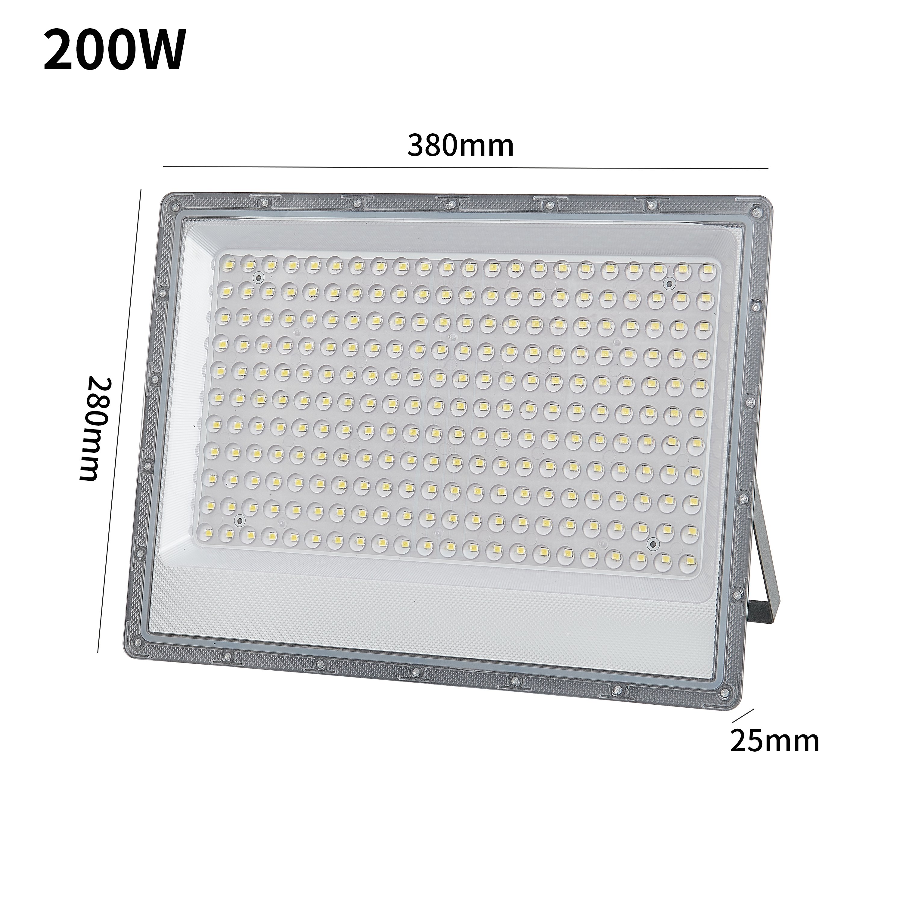 Proiector LED 200W AC85-265V 6500K 90-100LM/W, 380*280*25, Gri IP66(10)(TR0336-2605)
