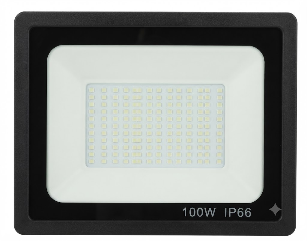 Світлодіодний прожектор 100W AC85-265V 6000K 144pcs 2835smd IP66 251х192х29мм (10)(TR0336-5005)