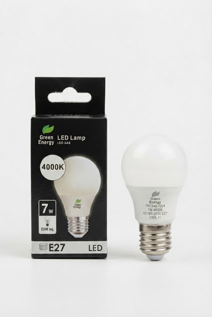 Lampa LED G45 7W, 230V, 4000 K, E27 (TR0340-1204)