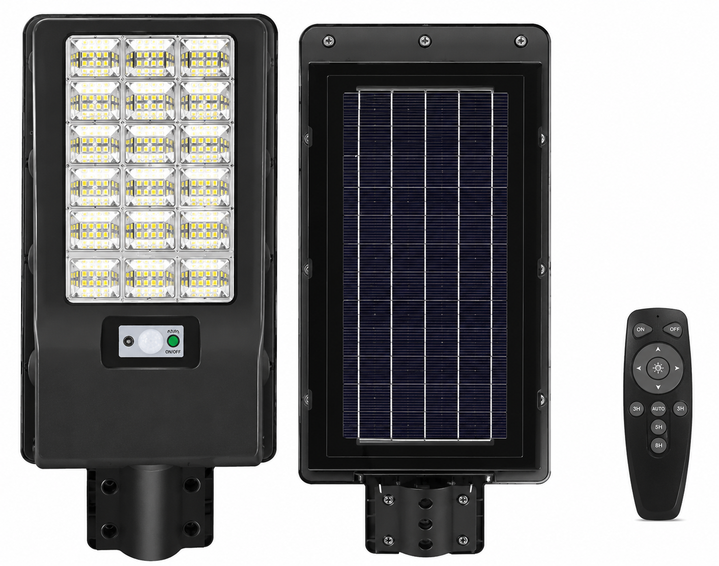 Lumină cu panou solar pentru exterior 100W 10000mAH White 450pcsSMD 520*230mm(TR0345-0313)