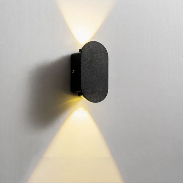 Lumină LED de perete 2W 85-265V 3000K Negru 100*55*35mm(TR0345-0815)